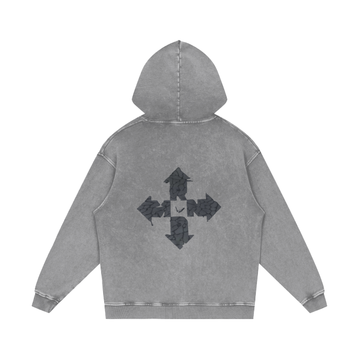Acid Wash Oversize Hoodie
